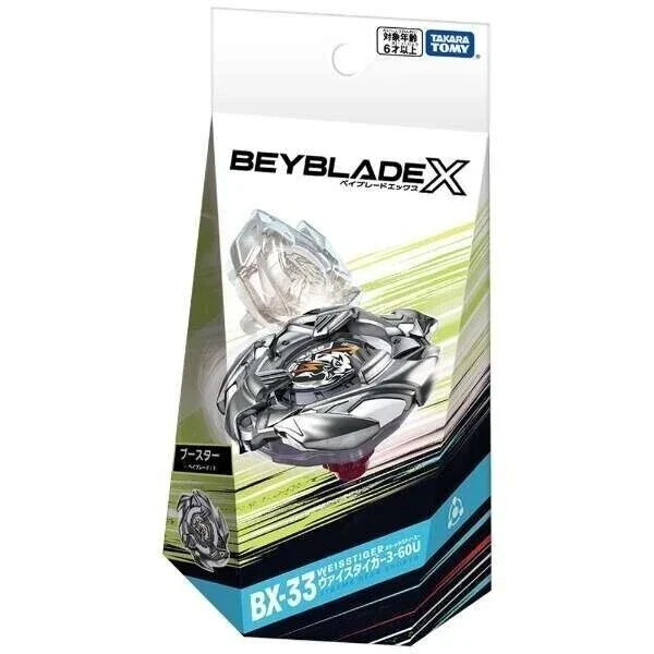 Beyblade X BX-33 Weiss Tiger 3-60U Takara Tomy Booster Officiel NEUF